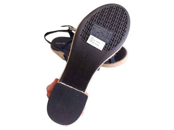 Sandali con zeppa Tommy Hilfiger blu navy - vista 5