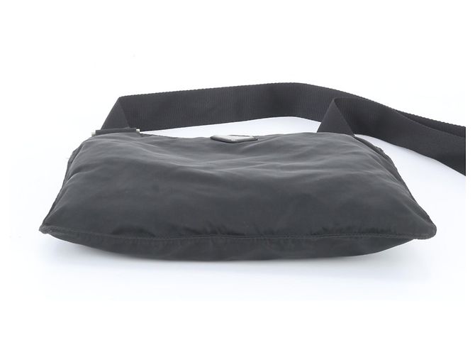 Bolsa Messenger Prada em nylon Tessuto com logo triangular Preto - vista 5