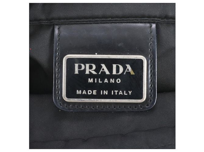 Bolsa Messenger Prada em nylon Tessuto com logo triangular Preto - vista 7
