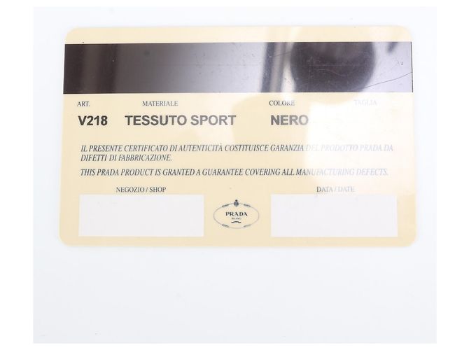 Borsa a tracolla Prada in nylon Tessuto Nero - vista 12