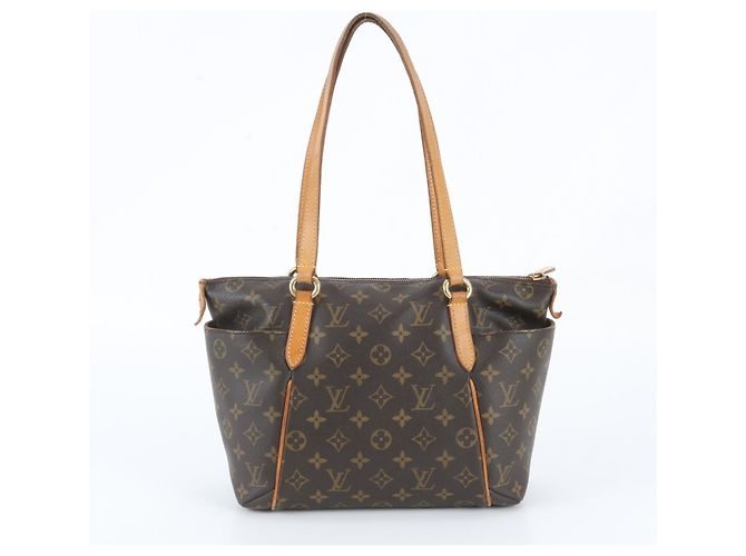 Saco Tote Louis Vuitton Monogram Totally PM em couro Marrom - vista 3