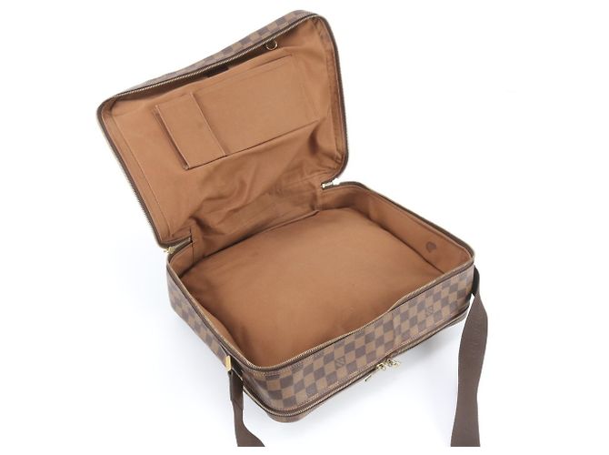 Louis Vuitton Damier Dorsoduro Leather Shoulder Bag Brown - view 7