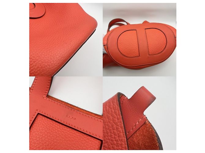 Hermès Borsa Hermes In the Loop 18 Chaine Pico Arancione - vista 6