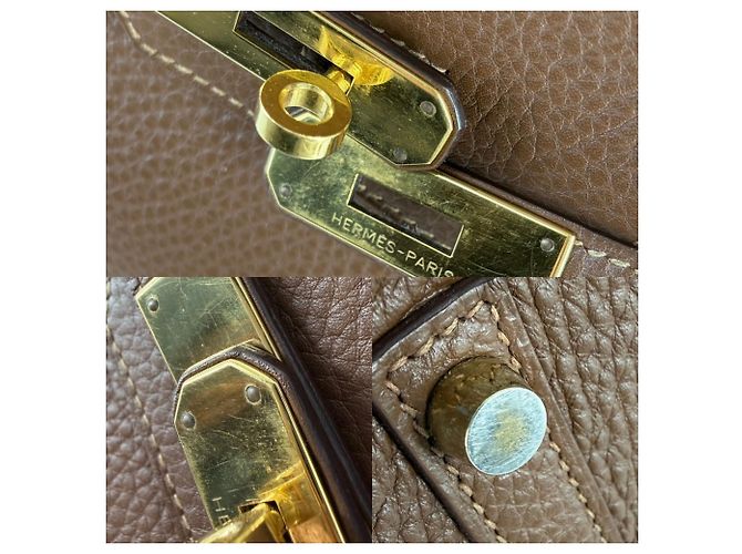 Hermès Borsa a mano Hermes Birkin 30 Marrone - vista 8