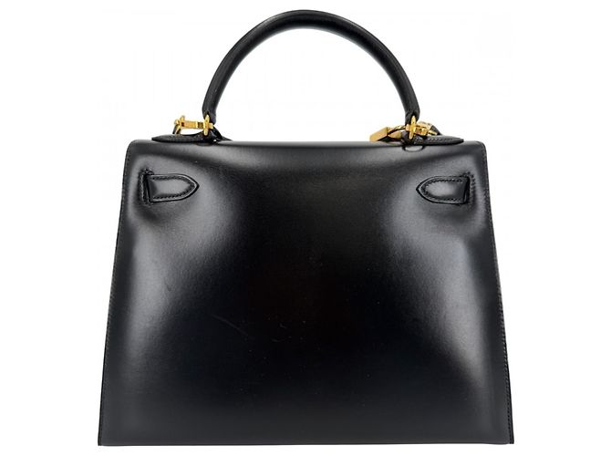 Hermès Borsa a tracolla Hermes Kelly 28 in pelle nera Nero - vista 2