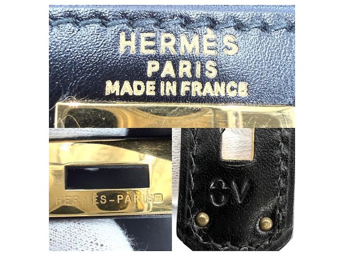 Hermès Borsa a tracolla Hermes Kelly 28 in pelle nera Nero - vista 5