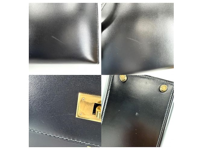 Hermès Borsa a tracolla Hermes Kelly 28 in pelle nera Nero - vista 6