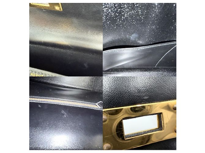 Hermès Borsa a tracolla Hermes Kelly 28 in pelle nera Nero - vista 7