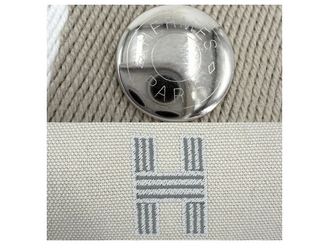 Hermès Borsa Hermes Bride à Black PM Bianco Beige - vista 6