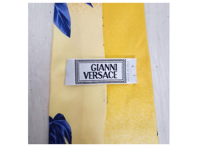 Versace cravatta Miami Collection vintage 1993 Multicolore - vista 3