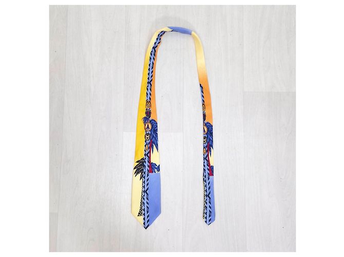Versace cravatta Miami Collection vintage 1993 Multicolore - vista 5