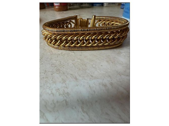 Autre Marque Rena Vian Bracciale a Catena Dorato D'oro - vista 3