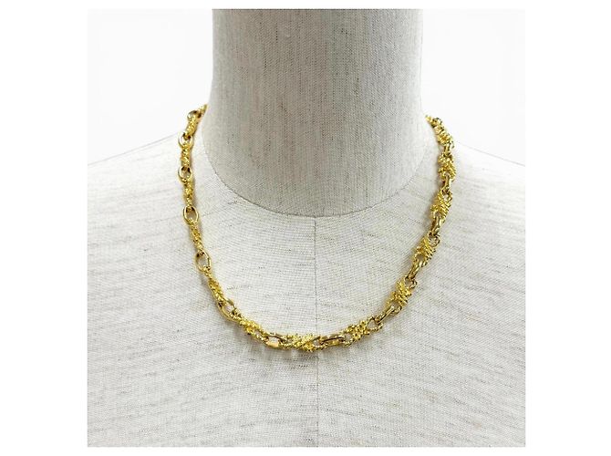 Céline CELINE Vintage Kette Choker mit Seilmotiv und Kette Golden - Ansicht 2