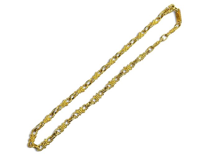 Céline CELINE Vintage Kette Choker mit Seilmotiv und Kette Golden - Ansicht 4