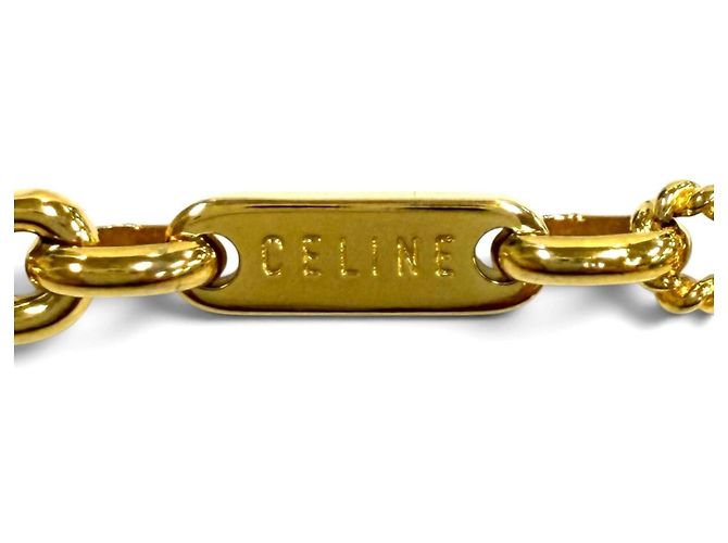 Céline CELINE Vintage Kette Choker mit Seilmotiv und Kette Golden - Ansicht 7