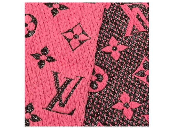 Stola Louis Vuitton in misto seta e lana - vista 4