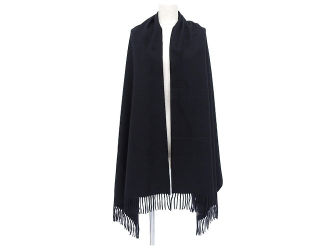 Hermès Sciarpa in cashmere nero Hermes - vista 2