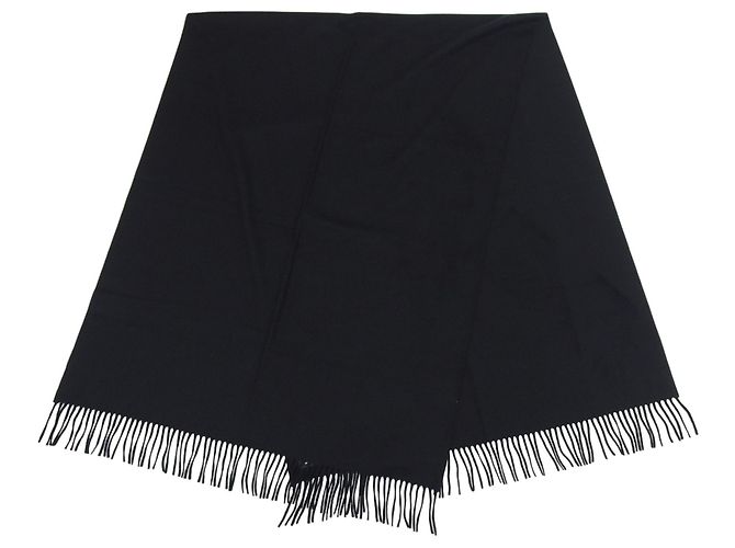 Hermès Sciarpa in cashmere nero Hermes - vista 4