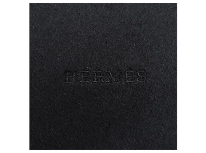 Hermès Sciarpa in cashmere nero Hermes - vista 5