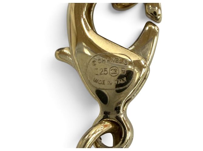 Collana a catena Chanel Coco Mark in pelle con stella e quadrifoglio Nero D'oro - vista 11