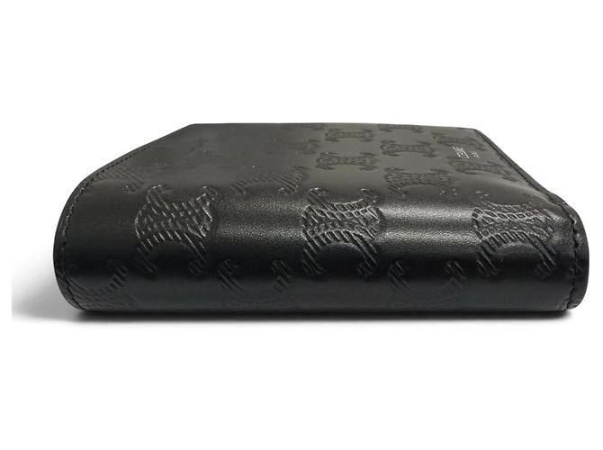 Céline Celine Calfskin Triomphe Embossed Bi-fold Wallet Black - view 3