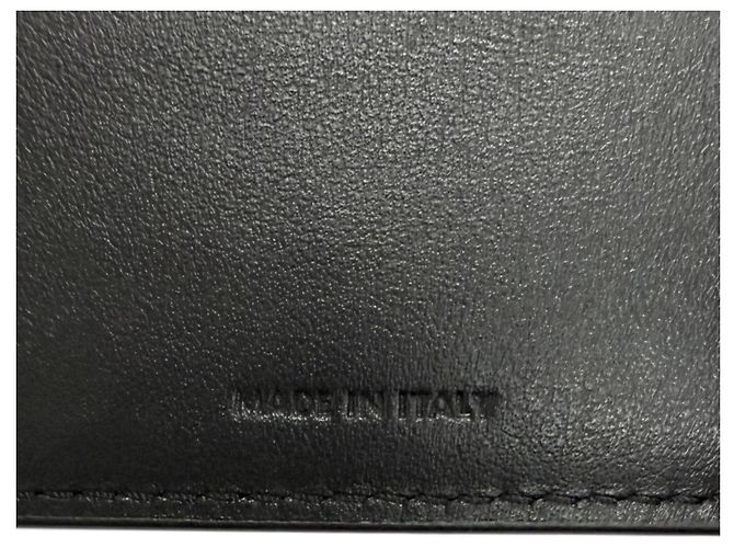 Céline Celine Calfskin Triomphe Embossed Bi-fold Wallet Black - view 8