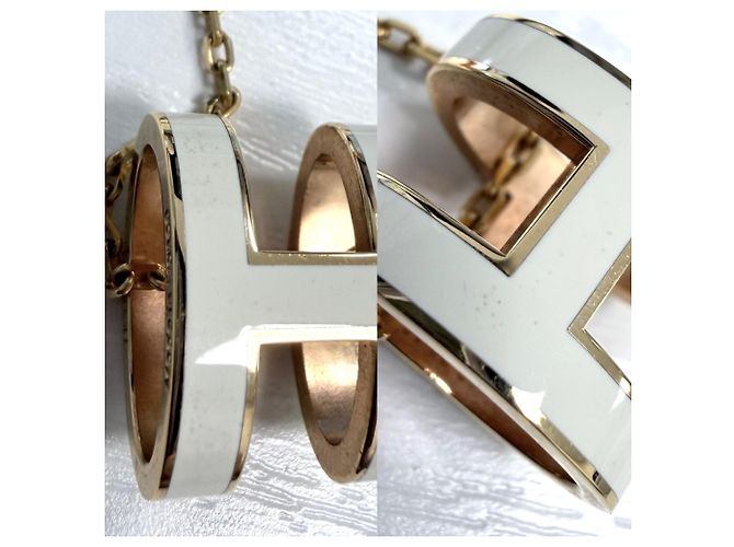 Hermès Collana Pop H da donna Hermes Bianco D'oro - vista 5
