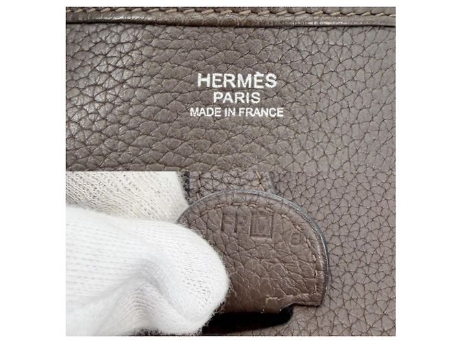 Hermès Borsa a tracolla Hermes Evelyne PM 3 Marrone - vista 5