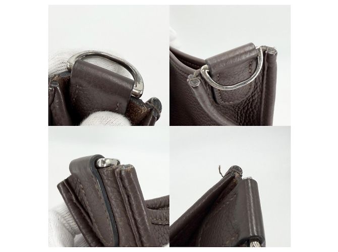 Hermès Borsa a tracolla Hermes Evelyne PM 3 Marrone - vista 7