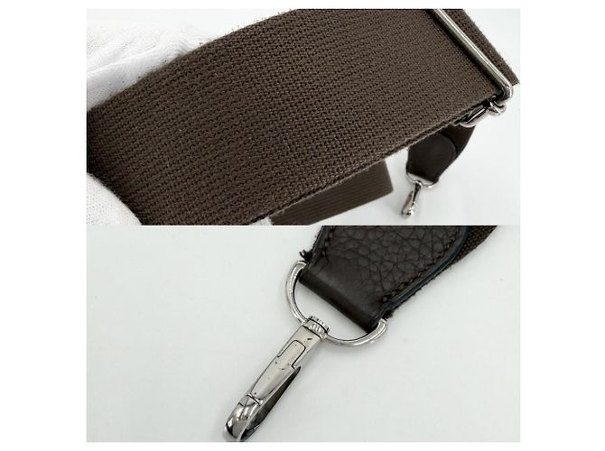 Hermès Borsa a tracolla Hermes Evelyne PM 3 Marrone - vista 9