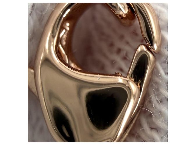 Hermès Collana Hermes Pop H Mini D'oro Bianco sporco - vista 5