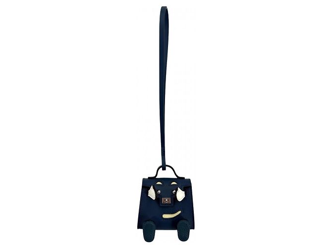 Hermès Kelly Doll Bag Charm Blu navy - vista 2