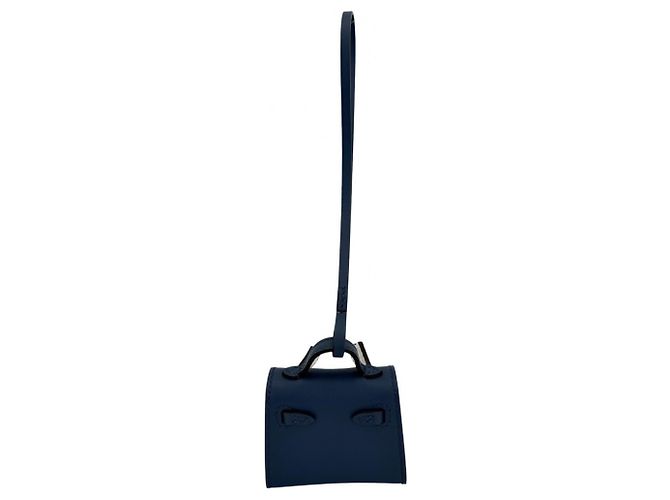 Hermès Kelly Doll Bag Charm Blu navy - vista 3