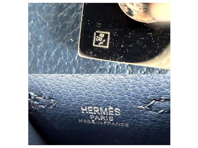 Hermès Kelly Doll Bag Charm Blu navy - vista 6