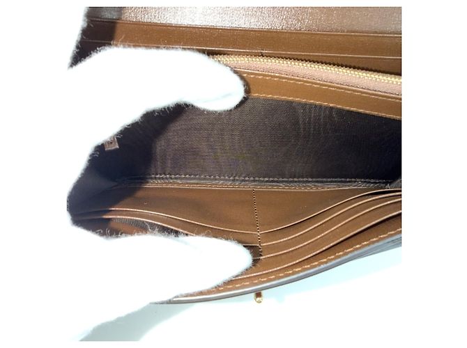 Portafoglio a Spalla con Catena Gucci Marrone Beige - vista 5