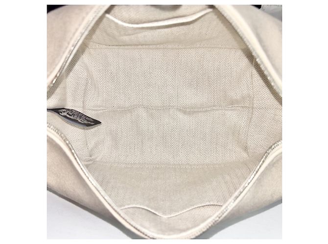 Hermès Borsa Hermes Beige/White Bianco - vista 4