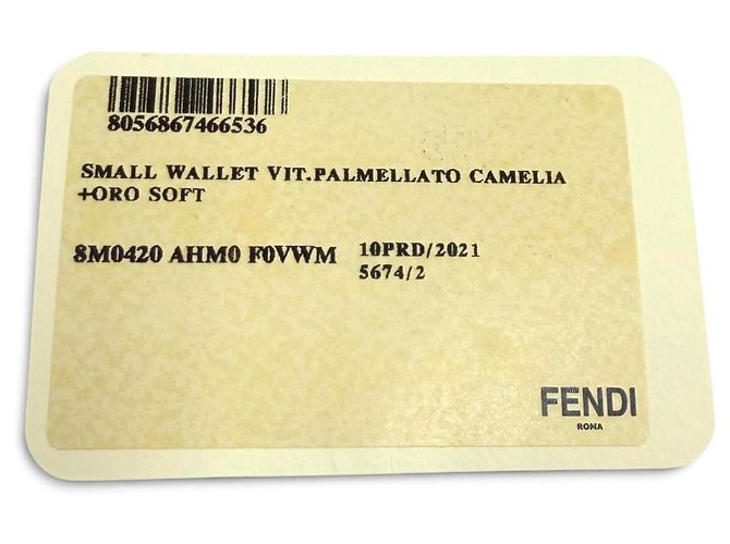 Fendi Beige Leather Bi-Fold Wallet - view 12