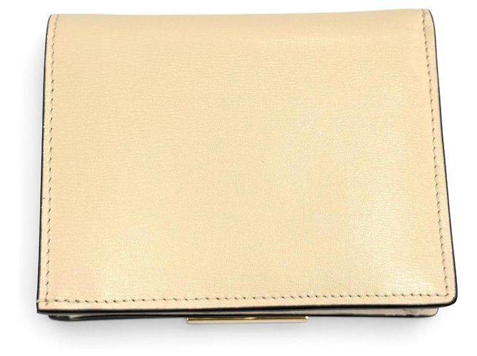 Fendi Beige Leather Bi-Fold Wallet - view 3