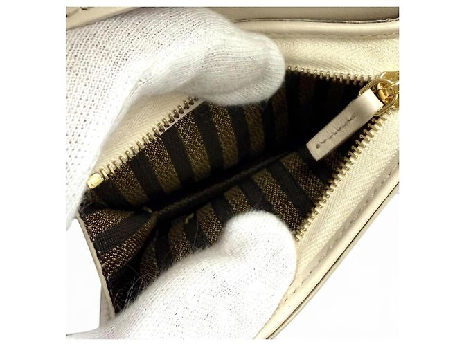 Fendi Beige Leather Bi-Fold Wallet - view 8