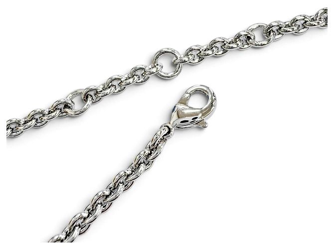 Bracciale a catena con cristalli Fendi Forever FF Logo Argento - vista 7