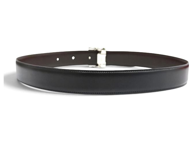 Cartier Ledergürtel mit Wendelboucle 2C Braun Schwarz - Ansicht 5