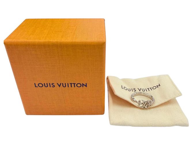 Louis Vuitton Ring mit Strass-Band Silber - Ansicht 2