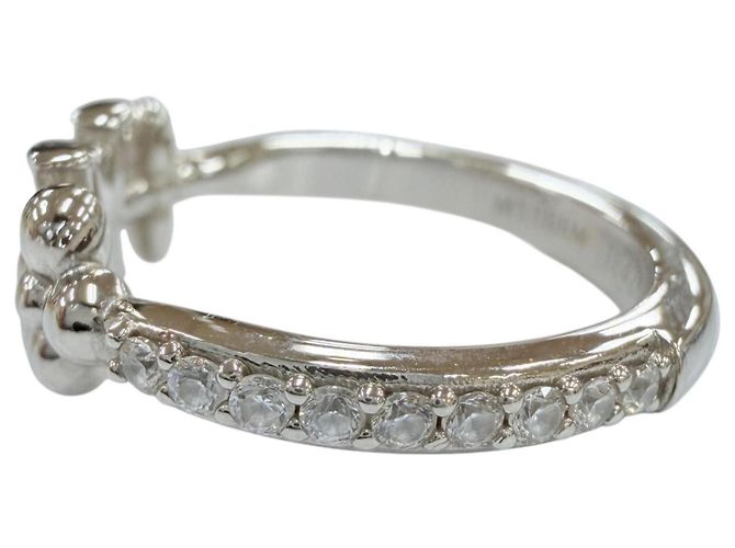 Louis Vuitton Ring mit Strass-Band Silber - Ansicht 3