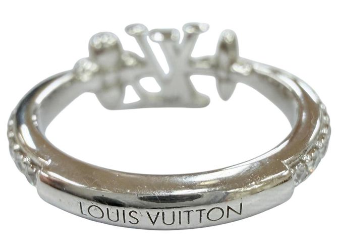 Louis Vuitton Ring mit Strass-Band Silber - Ansicht 4