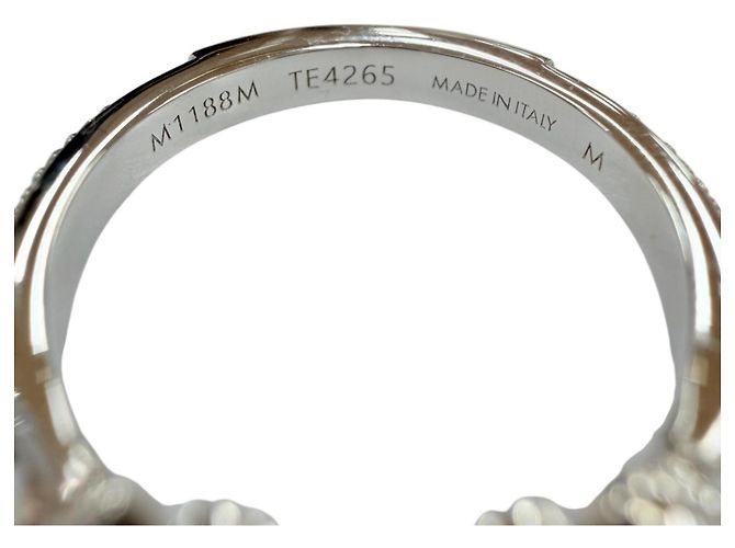 Louis Vuitton Ring mit Strass-Band Silber - Ansicht 6