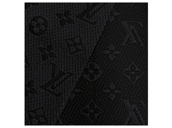 Stola con frange Monogram Louis Vuitton Nero - vista 4