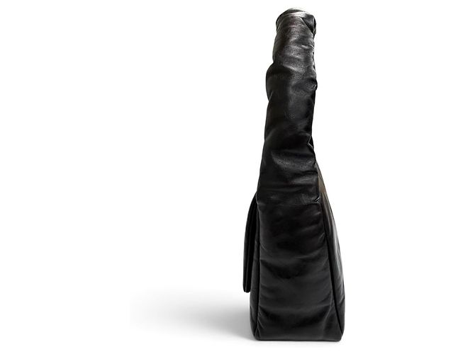 Balenciaga 787896 Monaco Leather Sling Bag Nero - vista 5