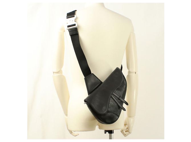Borsa a tracolla Christian Dior nera Nero - vista 9
