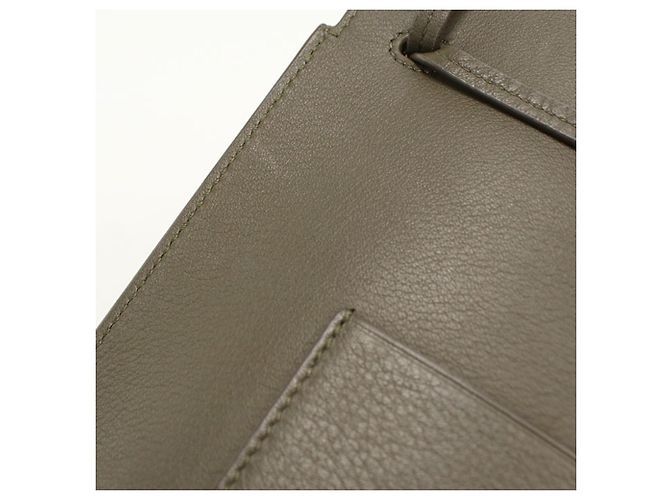 Borsa a tracolla Loewe in vitello kaki Cachi - vista 8