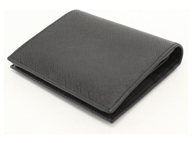 Portafoglio Bi-Fold Prada in pelle Saffiano nera Nero - vista 2